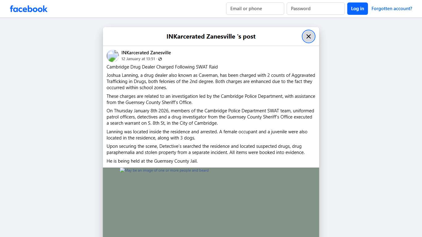 Cambridge Drug Dealer Charged... - INKarcerated Zanesville Facebook