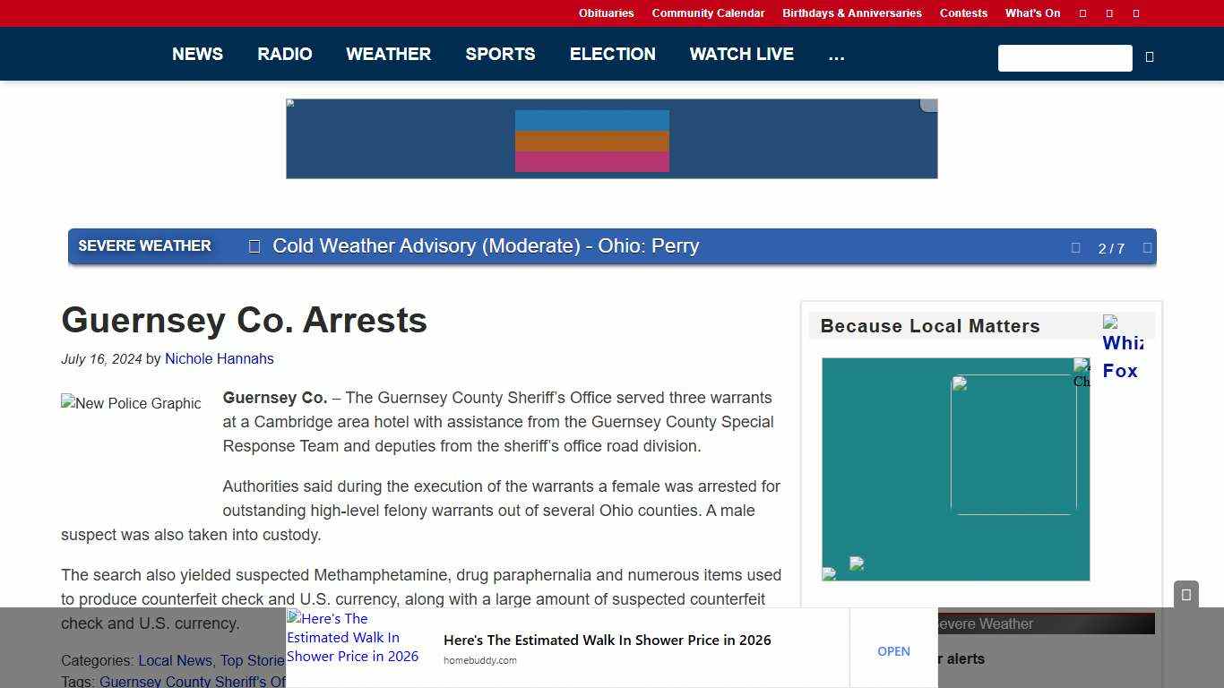Guernsey Co. Arrests - WHIZ - Fox 5 / Marquee Broadcasting